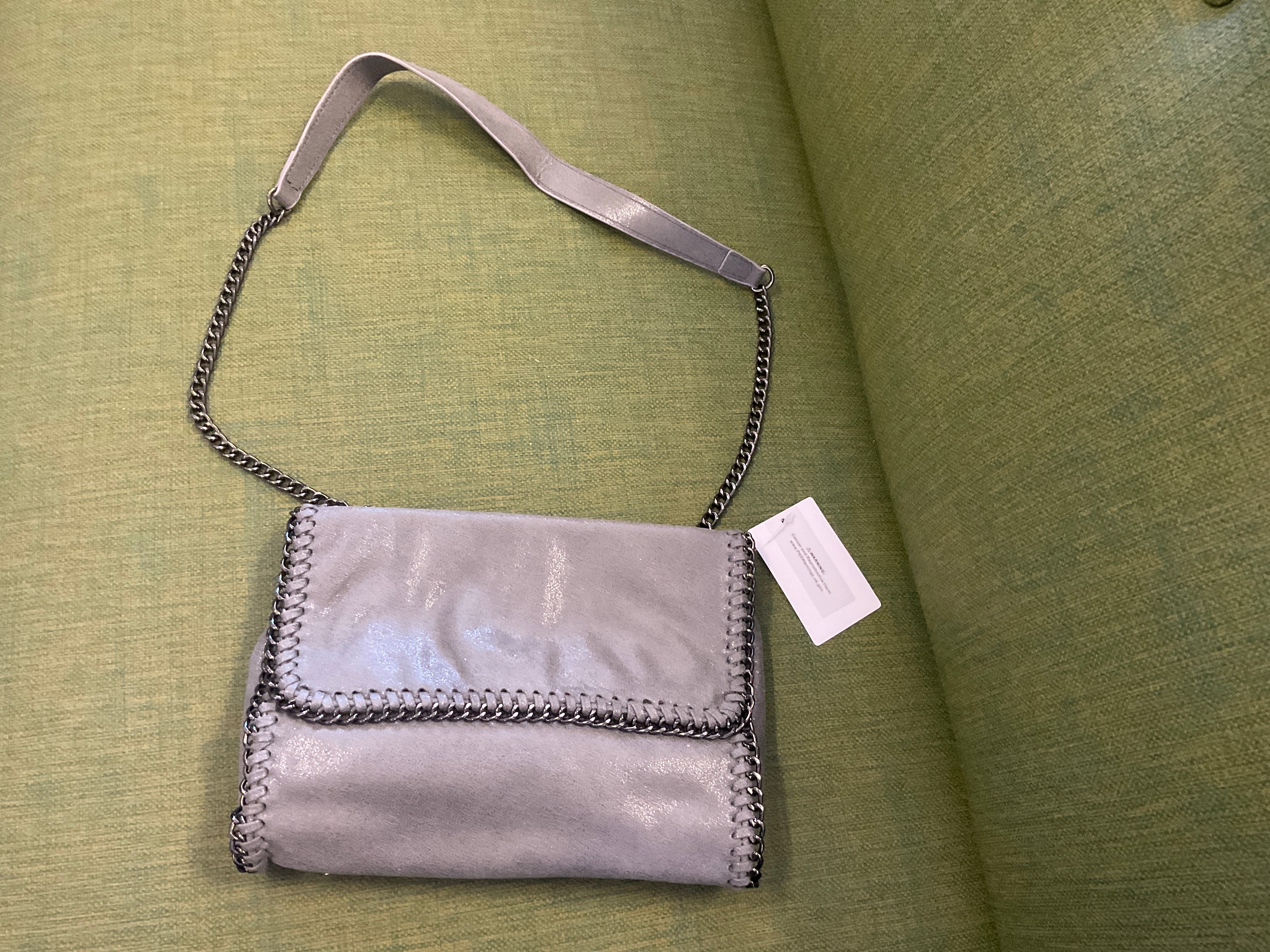 J Grey Chainlink Shoulder Bag