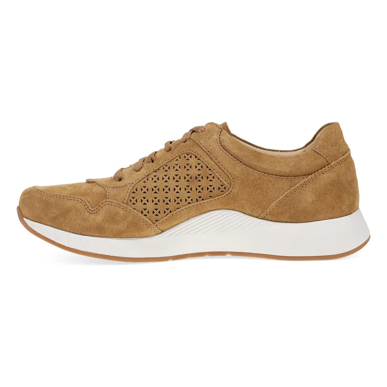 Catie Panel Suede Sneaker in Tan