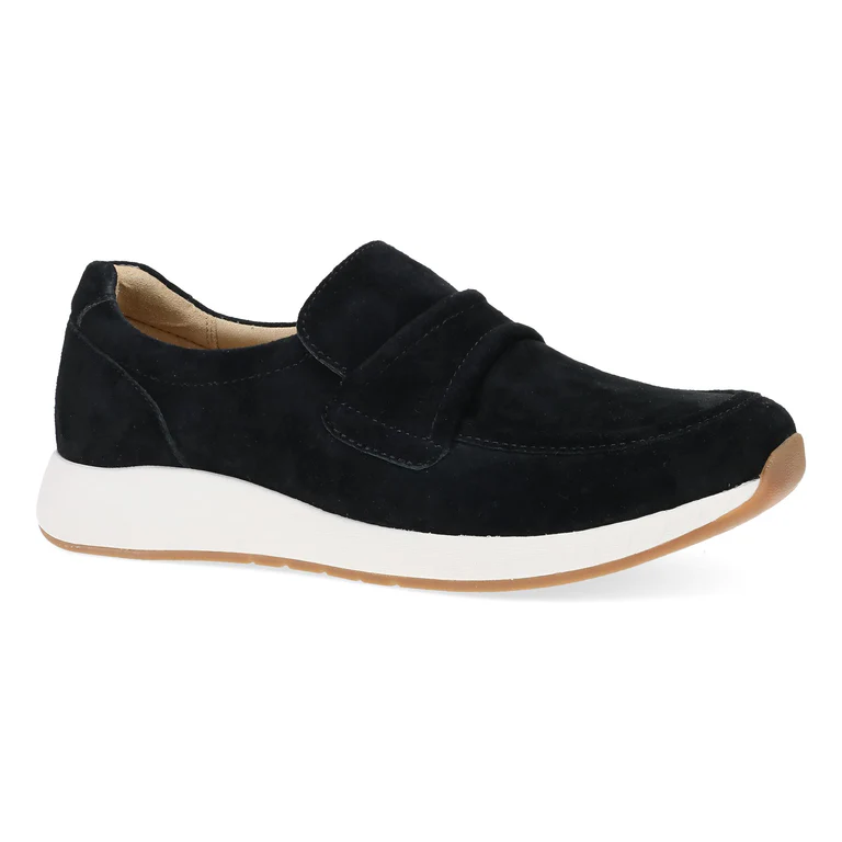 Clementine Nubuck Slip-On in Black