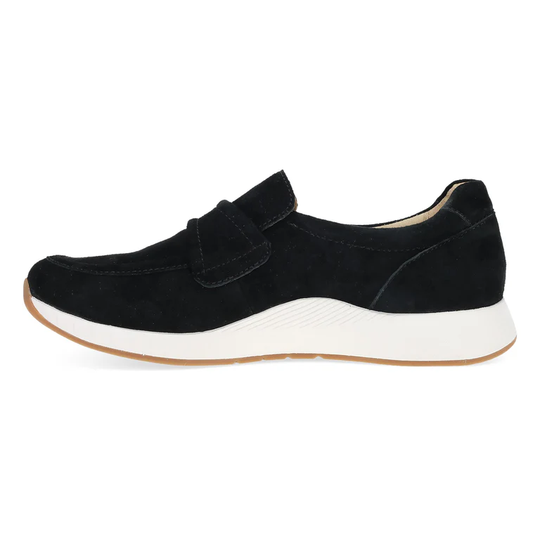 Clementine Nubuck Slip-On in Black