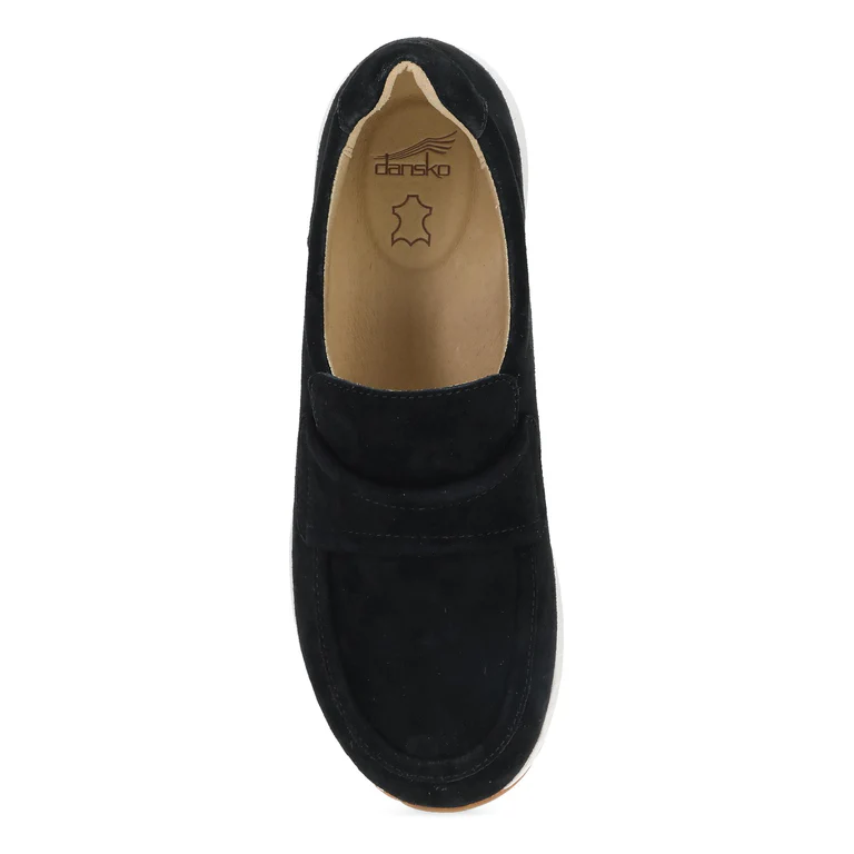 Clementine Nubuck Slip-On in Black