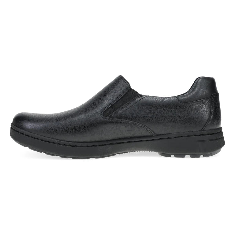 Thomas Casual Work Leather Slip-On in Black