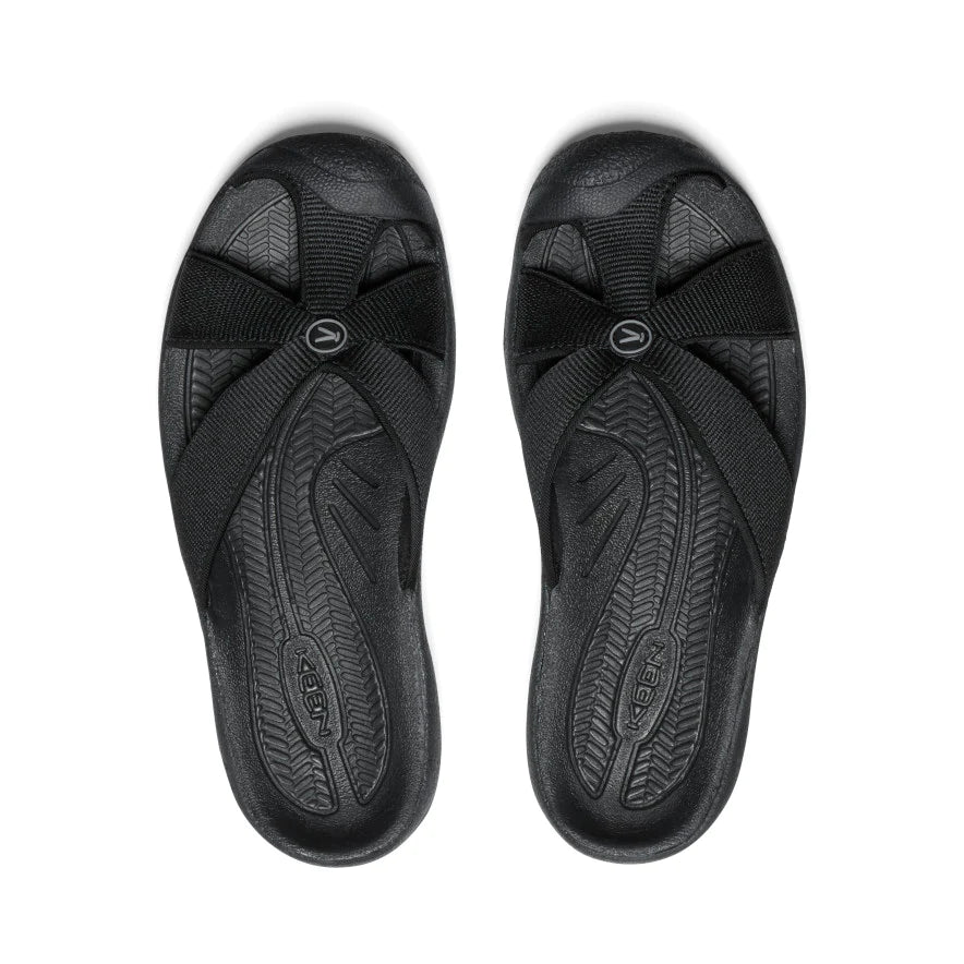 Bali Closed Toed Slide in Black/Steel Grey