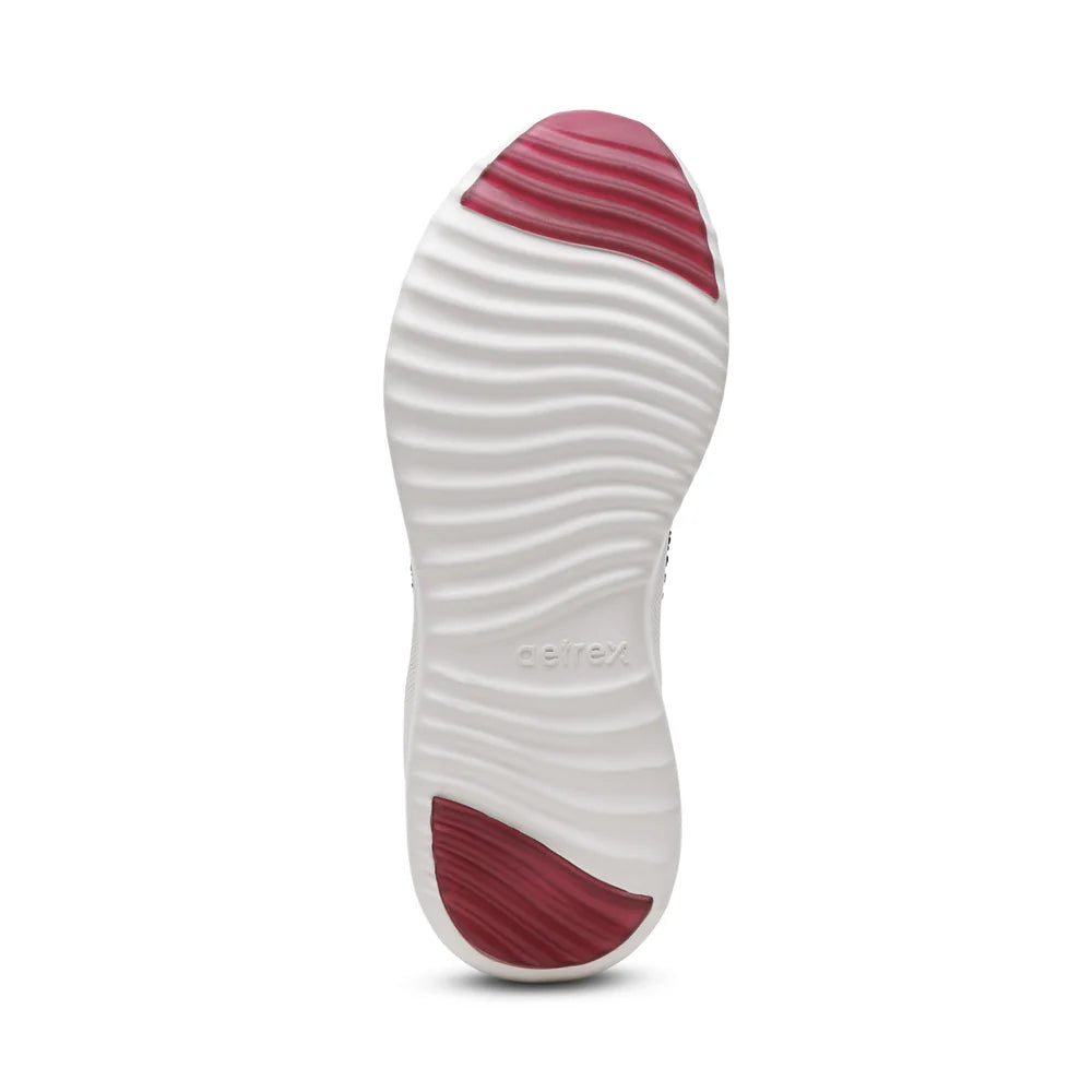 Carly Sparkle Lace Up Sneaker in Wine