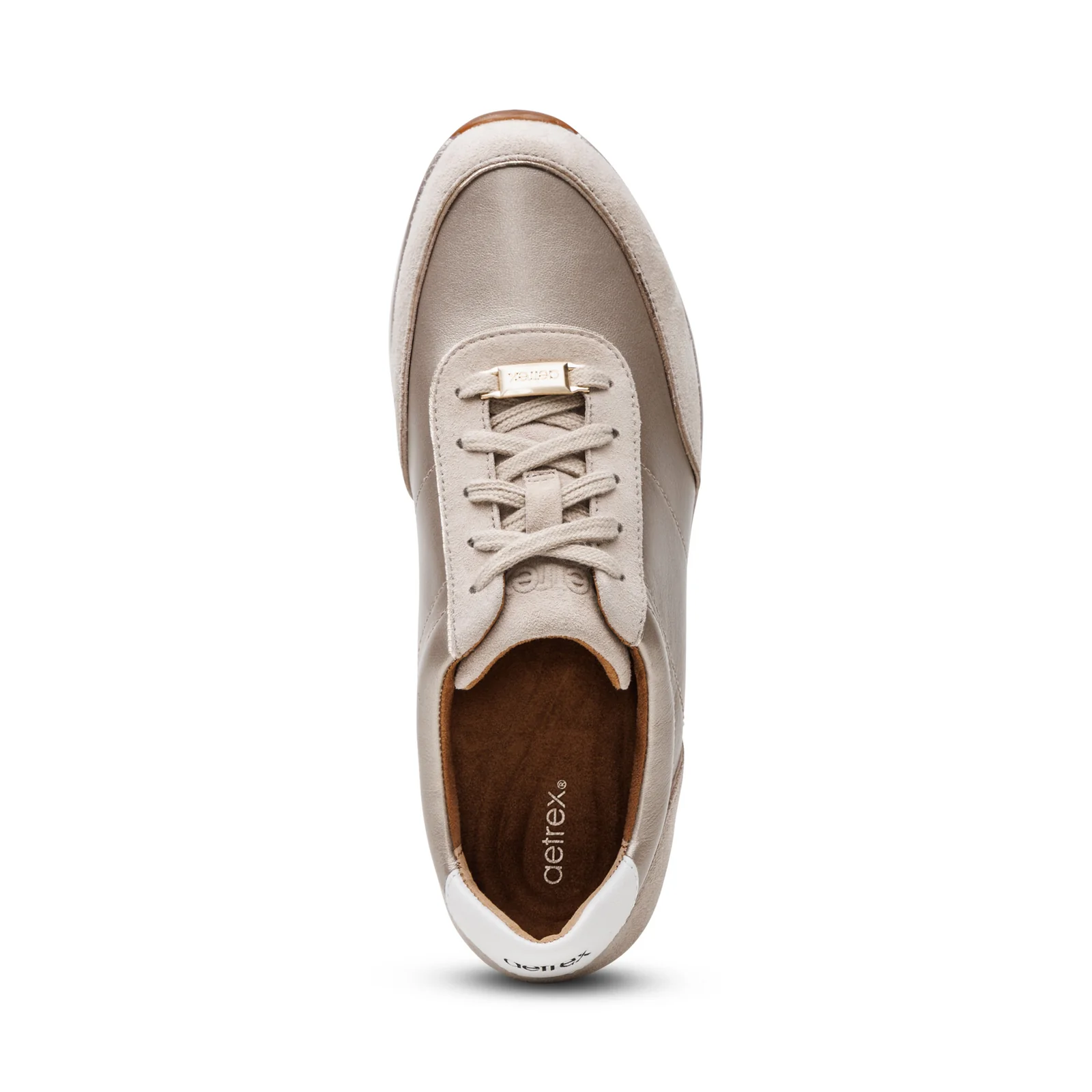 Ivy Luxe Arch Support Sneaker In Champagne