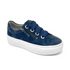 Aubrey Lace-Up Platform Sneaker in Navy