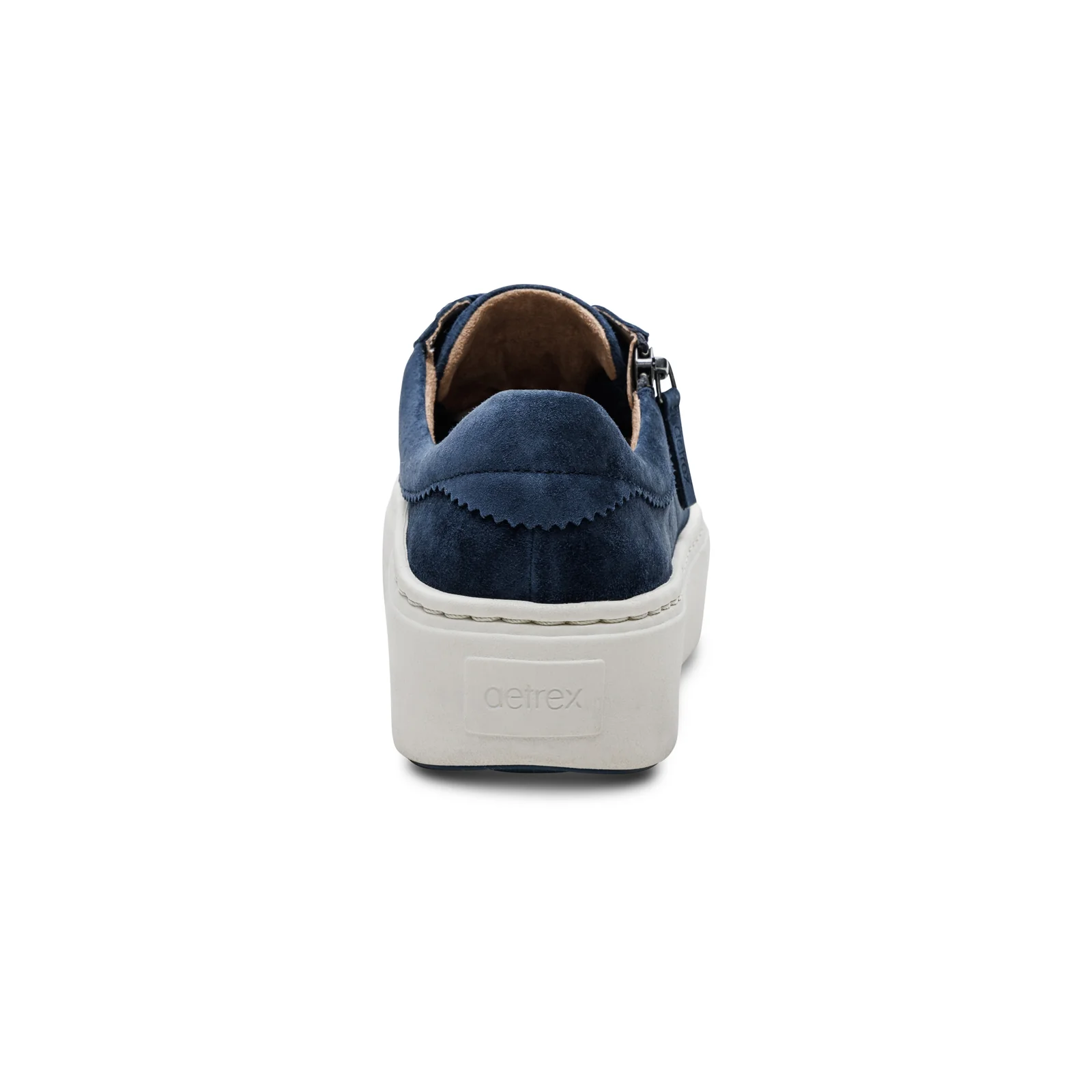 Aubrey Lace-Up Platform Sneaker in Navy