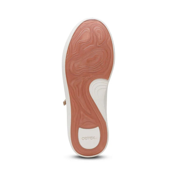 Aubrey Lace up Platform Sneaker in Sand