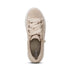 Aubrey Lace up Platform Sneaker in Sand