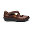 Paisley Leather Mary Jane in Brown