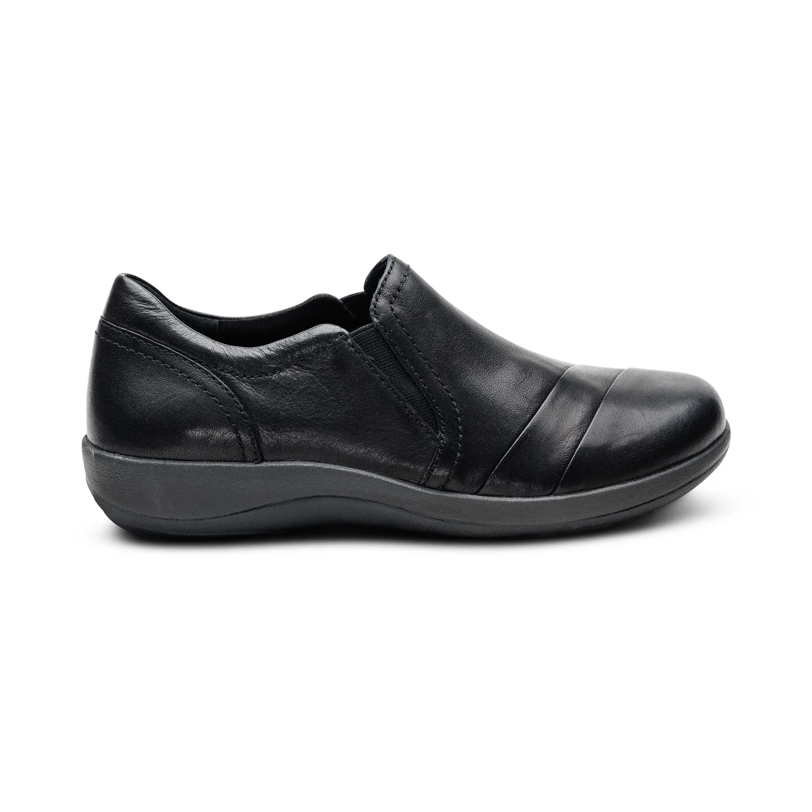Helena Sleek Slip-On WIDE in Black