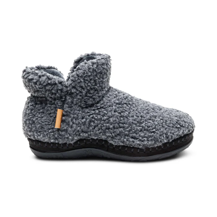 Malina Arch Support Slipper in Charcoal
