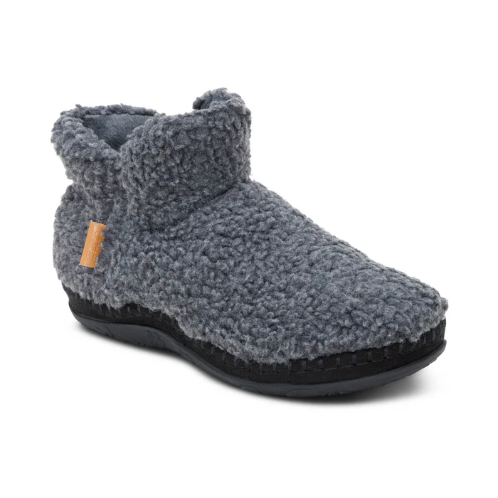 Malina Arch Support Slipper in Charcoal