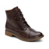 Juliet Lace Up Boots in Dark Brown