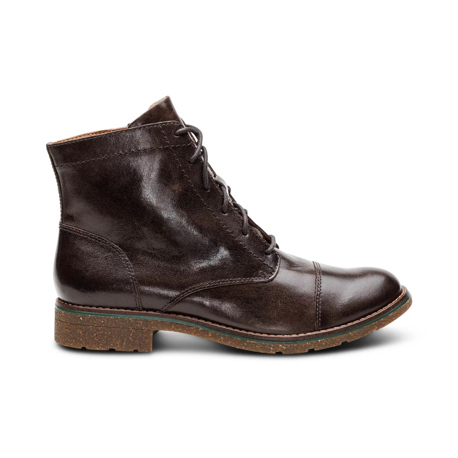 Juliet Lace Up Boots in Dark Brown