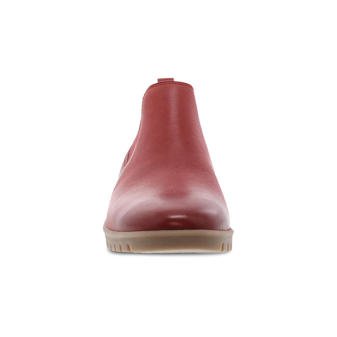 Louisa Leather Chelsea Boot in Red