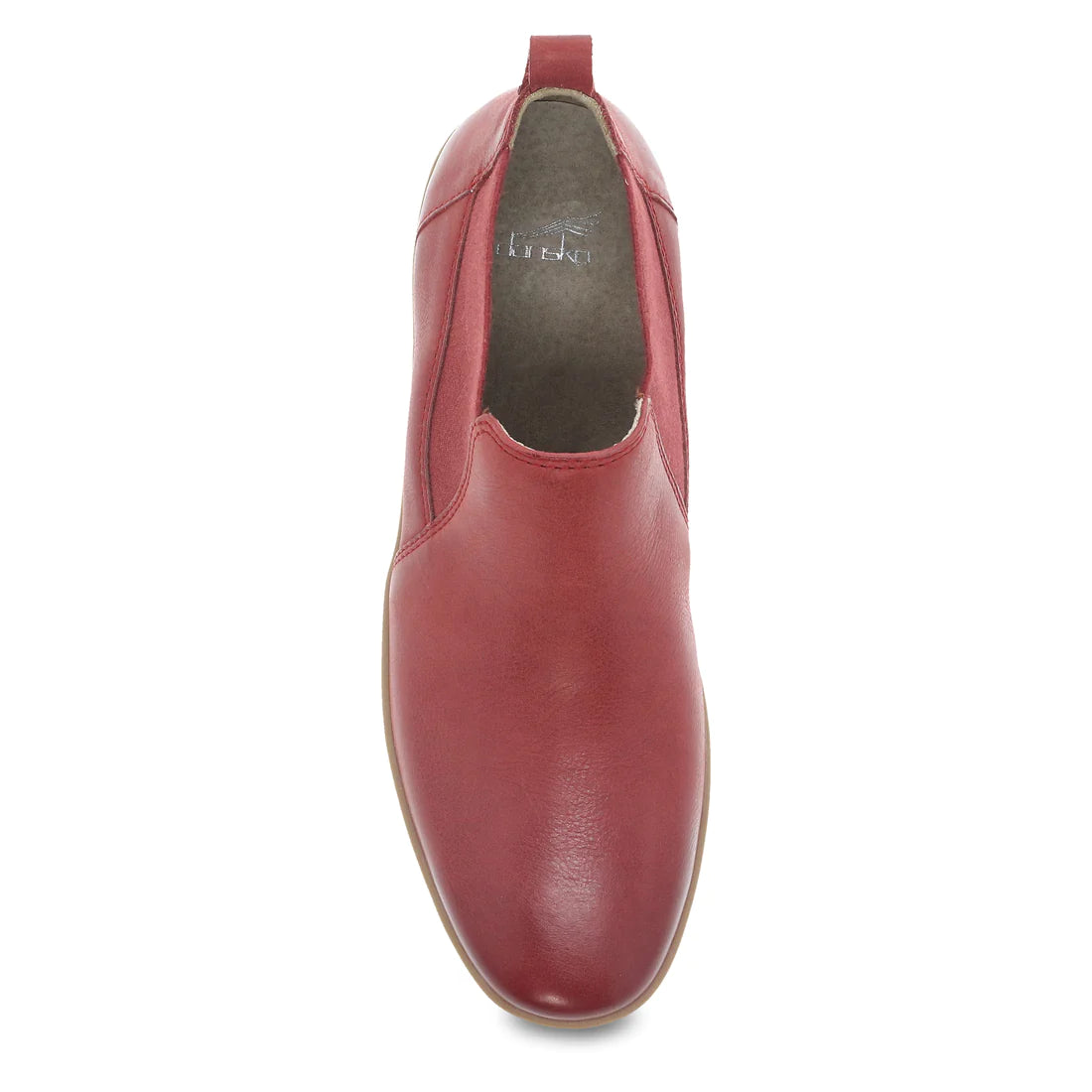 Louisa Leather Chelsea Boot in Red