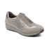 Megan Sparkle Slip-On Leather Sneaker in Pewter
