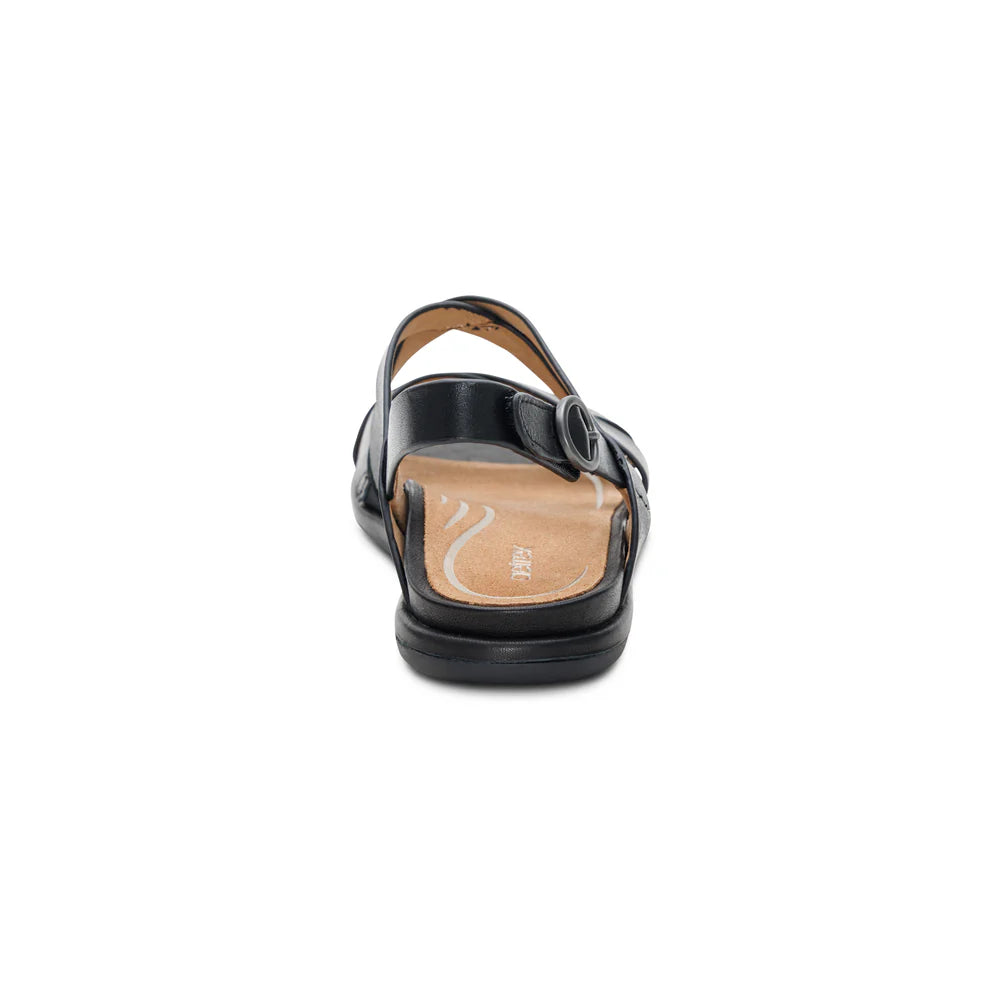 Piper Strappy Arch Support Sandal in Black