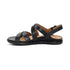 Piper Strappy Arch Support Sandal in Black