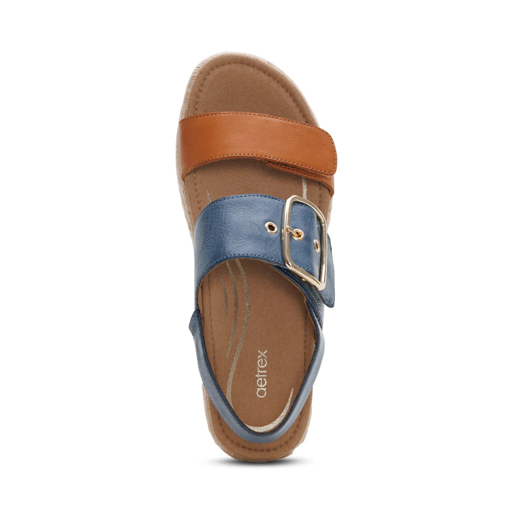 Vania Arch Support Sandal in Hazy Blue
