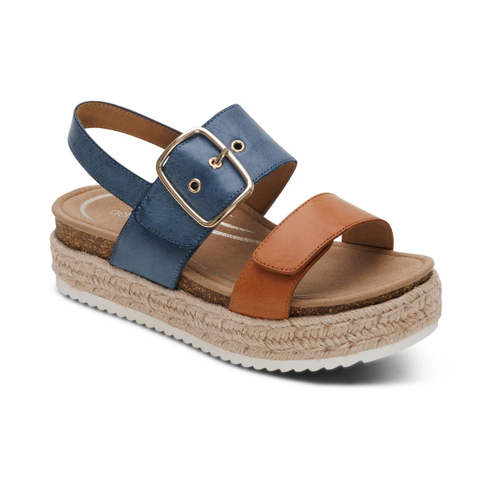 Vania Arch Support Sandal in Hazy Blue