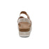Aria Arch Support Platform Sandal in Champagne
