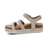 Aria Arch Support Platform Sandal in Champagne