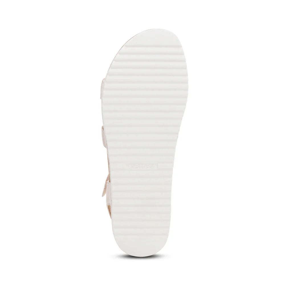Aria Arch Support Platform Sandal in Champagne