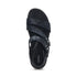 Savannah Fully Adjustable Tri-Strap Sandal in Black
