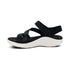 Savannah Fully Adjustable Tri-Strap Sandal in Black