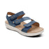 Savannah Fully Adjustable Tri-Strap Sandal in Hazy Blue