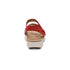 Savannah Fully Adjustable Tri-Strap Sandal in Red