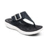 Donna Adjustable Toe Post Sandall in Black