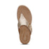 Donna Adjustable Toe Post Sandall in Champagne