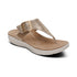 Donna Adjustable Toe Post Sandall in Champagne
