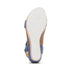 Sydney Quarter Strap Wedge in Denim
