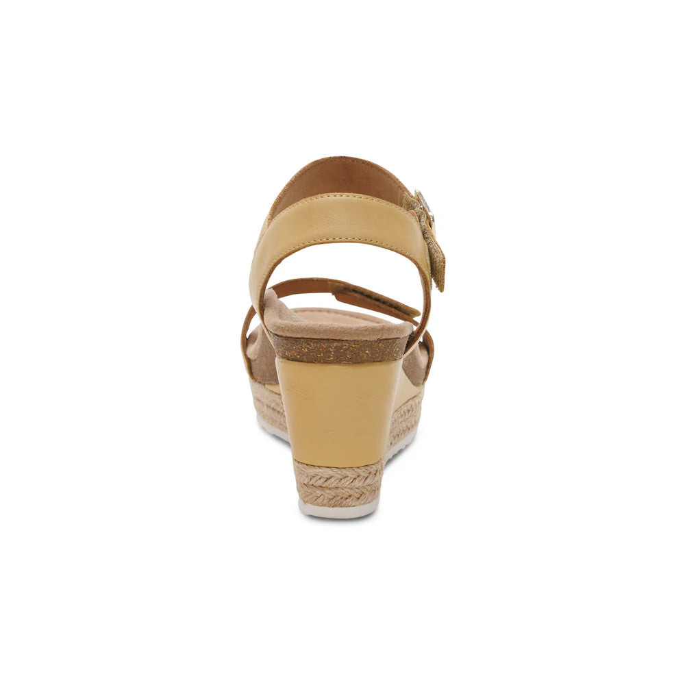 Sydney Quarter Strap Wedge in Butter