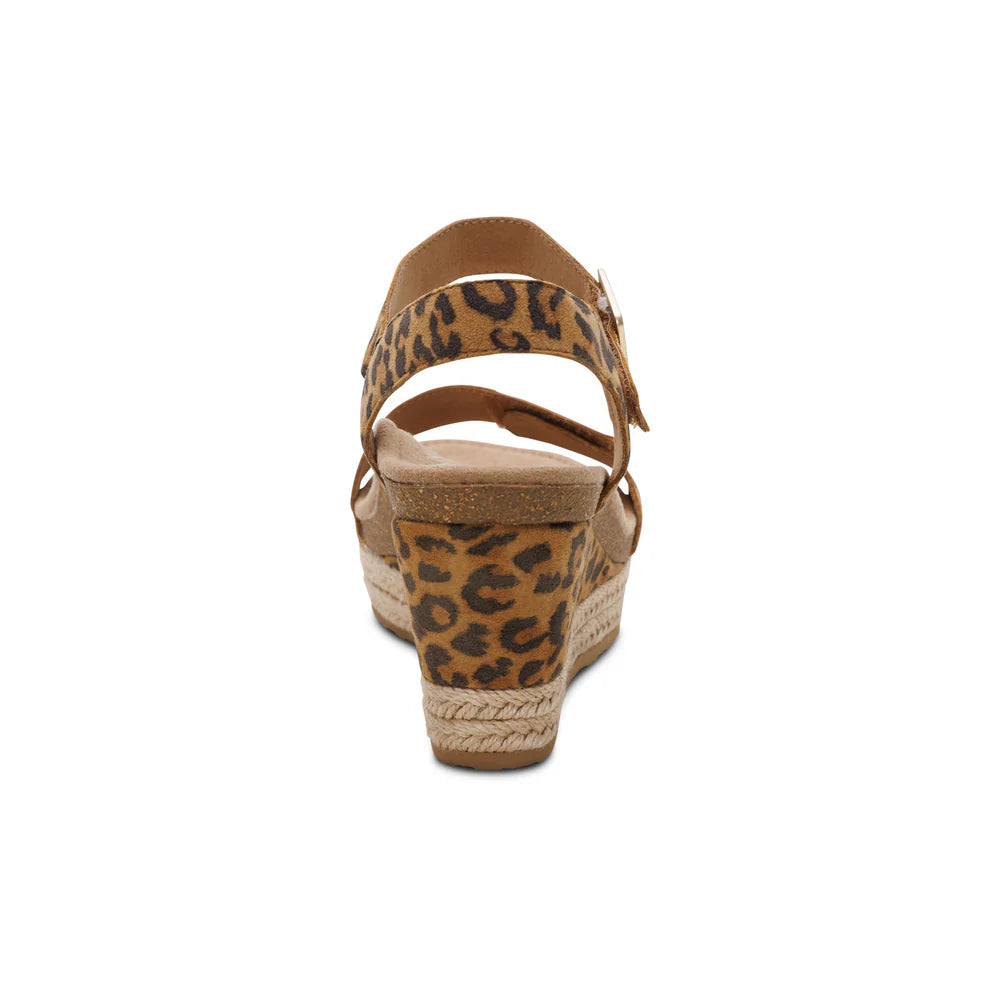 Sydney Quarter Strap Espadrille Wedge in Leopard