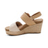 Ashley Buckled Espadrille Wedge in Off White