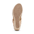 Ashley Buckled Espadrille Wedge in Off White