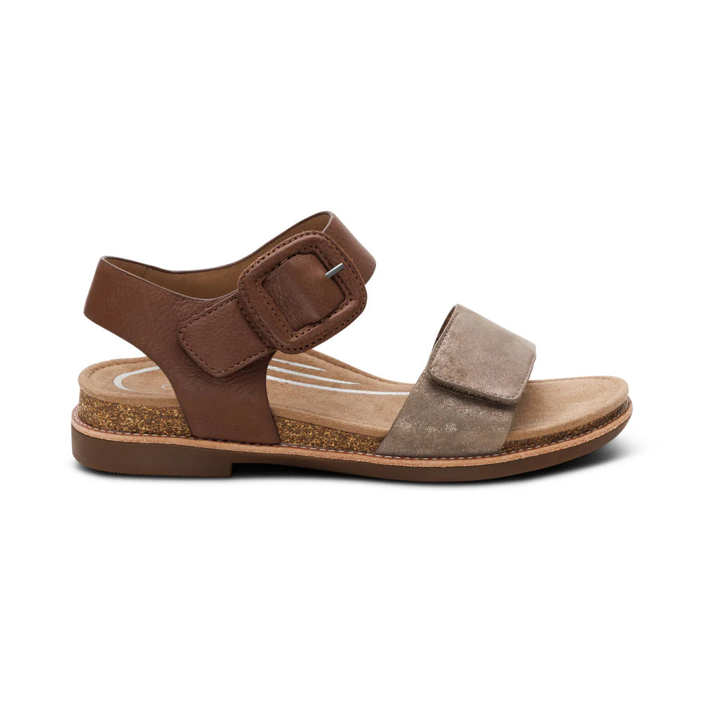 Claire Perfect Walking Sandal in Taupe Multi