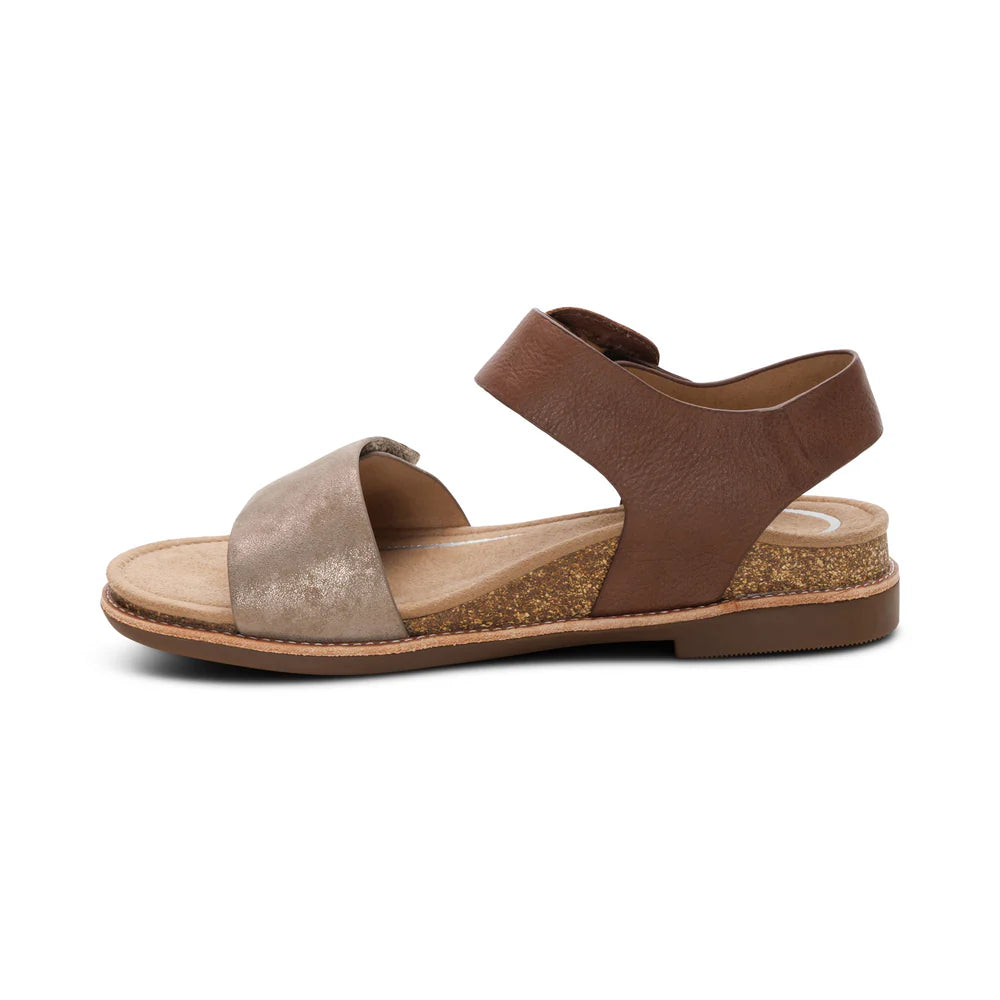 Claire Perfect Walking Sandal in Taupe Multi