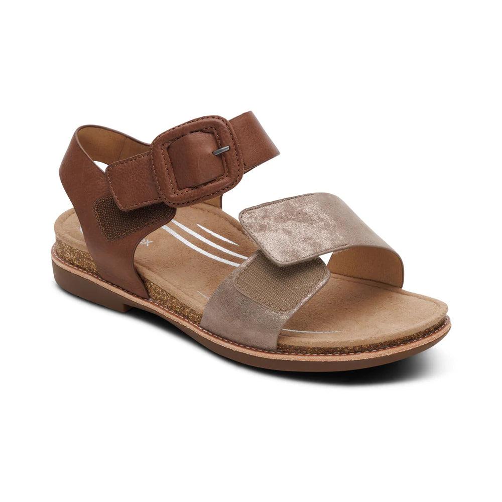 Claire Perfect Walking Sandal in Taupe Multi