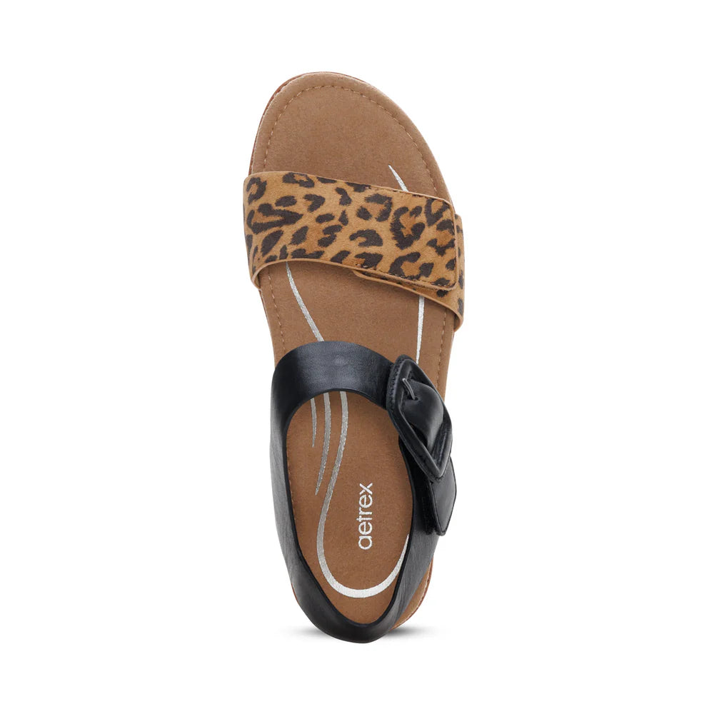Claire Perfect Walking Sandal in Leopard