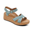Flora Adjustable Quarter Strap Wedge in Sage