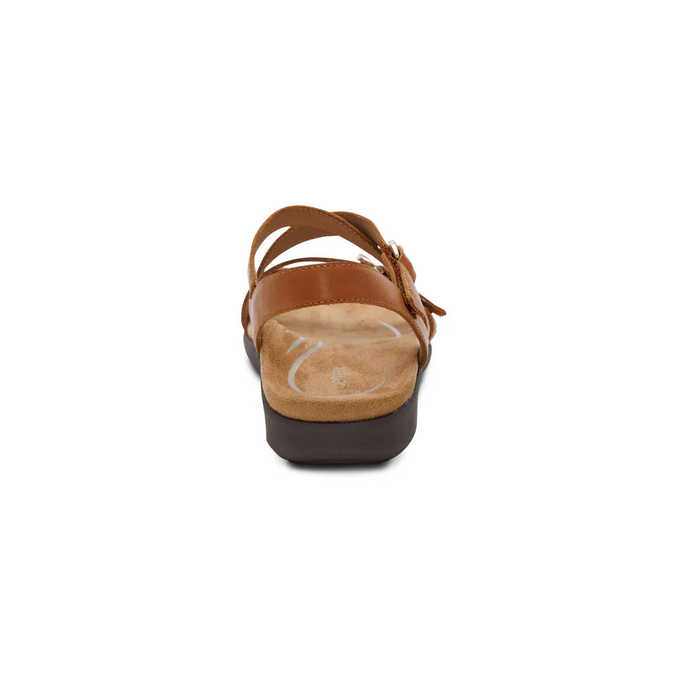 Hadley Adjustable Quarter Strap Sandal in Ginger