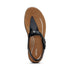 Tracey Adjustable Toe Post Sandal in Black