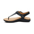 Tracey Adjustable Toe Post Sandal in Black