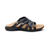 Kasey Strappy Adjustable Slide Sandal in Black
